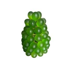 VTG 60s MCM Lucite Grape Cluster Swag Lamp Shade Green